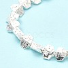 Electroplated Natural Lava Rock Beads Strands G-G984-13S-4