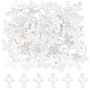 3 Strands Natural Freshwater Shell Cross Beads Strands BSHE-DC0001-02-1