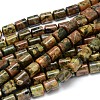 Natural Rhyolite Jasper Triangular Prism Bead Strands G-O092-15-1