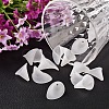 Frosted Acrylic Calla Lily Flower Beads for Chunky Necklace Jewelry X-PAF011Y-1-3