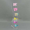 Acylic L-Shaped Hair Clip Holders OHAR-PW0001-132-2