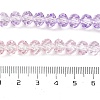 Transparent Painted Glass Beads Strands X-DGLA-A034-T6mm-A05-4
