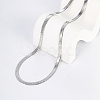 Non-Tarnish 201 Stainless Steel Herringbone Chain Necklace for Women NW8434-2-2