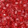 Transparent Spray Painted Glass Seed Beads SEED-L011-10A-11-3
