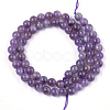 Natural Amethyst Beads Strands X-G-S333-6mm-020-3