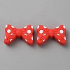 Bowknot Silicone Focal Beads SIL-SZC0003-13B-1
