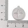 Anti-Tarnish 304 Stainless Steel Pendants STAS-D197-15P-3