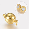 Brass Magnetic Clasps with Loops X-MC022-NFG-2