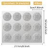 34 Sheets Custom Silver Foil Embossed PET Picture Sticker DIY-WH0528-021-2
