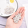Opaque White Acrylic Beads MACR-YW0001-21B-5