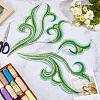 2Pcs Cloud Clothing Computerized Embroidery Cloth Iron on/Sew on Patches DIY-GF0012-97C-4