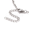 Non-Tarnish 304 Stainless Steel Cable Chain Bracelet for Men Women BJEW-E031-05D-P-3