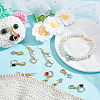 Alloy Enamel Crown & Heart Pendant Locking Stitch Markers HJEW-AB00068-5