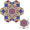DIY Cup Mats Diamond Painting Kits DIAM-PW0004-117B-1