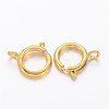 Brass Spring Ring Clasps KK-H419-G-2