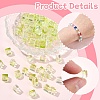 100Pcs Baking Paint Transparent Glass Beads DGLA-YW0001-35E-5
