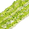 Spray Painted Transparent Glass Beads Strands GLAA-P060-01A-11-1
