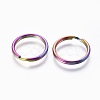 Ion Plating(IP) 304 Stainless Steel Split Key Rings STAS-G201-08A-M-2