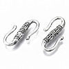 Tibetan Style Alloy S-Hook Clasps TIBE-N011-22AS-RS-2