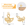 18Pcs 3 Colors 304 Stainless Steel Pendants STAS-DC0013-36-2