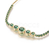 Adjustable Brass Micro Pave Cubic Zirconia Bolo Bracelets BJEW-F404-01C-G-2