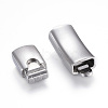 Polished 304 Stainless Steel Magnetic Clasps STAS-G101-45P-2