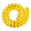 Transparent Glass Beads Strands X-GLAA-T032-T10mm-11-2