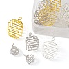 20Pcs 4 Styles Iron Wire Spiral Bead Cage Pendants IFIN-YW0001-88-2