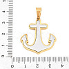 304 Stainless Steel Pendants STAS-B137-01PG-3