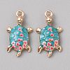 Alloy Enamel Pendants FIND-CJC0027-01G-04-1