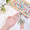 700Pcs 10 Colors Baking Paint Glass Seed Beads SEED-DC0001-27-3