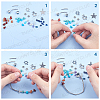 DIY Gemstone Bead Stretch Bracelets Making Kits DIY-SC0012-17-4