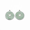 304 Stainless Steel Enamel Pendants STAS-S117-028-2