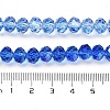 Transparent Painted Glass Beads Strands X1-DGLA-A034-T8mm-A01-3