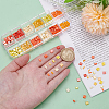 420Pcs 12 Style 2-Hole Opaque Glass Seed Beads SEED-AR0001-37-3