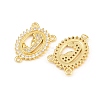 Brass Micro Pave Clear Cubic Zirconia Chandelier Component Links CU-CBA5CB0-13G-2
