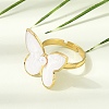 304 Stainless Steel Enamel Cuff Open Rings SA-CBA369F-04G-01-3