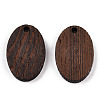 Natural Wenge Wood Pendants WOOD-T023-85A-01-2