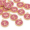 Golden Plated Alloy Enamel Charms X-ENAM-S118-08Z-4
