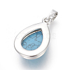 Synthetic Turquoise Pendants G-L512-C02-3