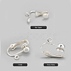 Iron Clip-on Earring Findingsfor Non-Pierced Ears X-EC141-S-3