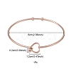 Stainless Steel Hollow Out Heart Bangle BJEW-YW0001-08RG-4