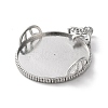 Brass Pendant Cabochon Settings KK-R215-02P-2