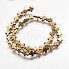 Non-magnetic Synthetic Hematite Beads Strands G-P218-17-01-2