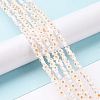 Handmade Millefiori Glass Bead Strands LAMP-J035-4mm-73-5