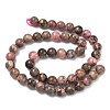 Natural Rhodonite Beads Strands G-S333-8mm-029-5