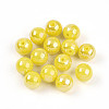 Electroplate Pearlized Glass Pearl Beads EGLA-T021-14C-07-1