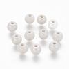 Glazed Porcelain Round Beads PORC-S489-6mm-01-1