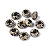 Natural Dalmatian Jasper European Beads G-N359-17A-05-1