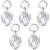 5Pcs 925 Sterling Silver Charms STER-BBC0005-35S-1